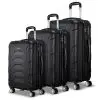 Wanderlite 3PCS Carry On Luggage Sets Suitcase TSA Travel Hard Case Lightweight Black Wanderlite 3PCS Carry On Luggage Sets Suitcase TSA Travel Hard Case Lightweight Black