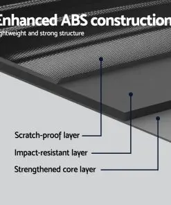 Wanderlite 3PCS Carry On Luggage Sets Suitcase TSA Travel Hard Case Lightweight Black