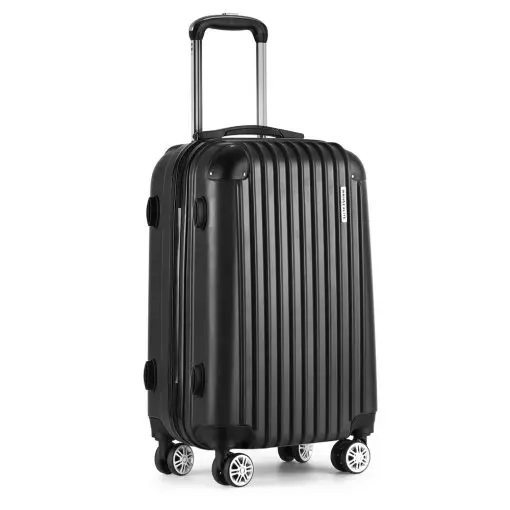 Wanderlite 24inch Lightweight Hard Suit Case Luggage Black