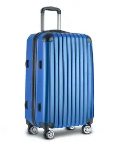 Wanderlite 28inch Lightweight Hard Suit Case Luggage Blue