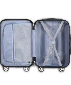 Wanderlite 28inch Lightweight Hard Suit Case Luggage Blue
