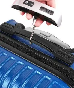 Wanderlite 2 Piece Lightweight Hard Suit Case Luggage Blue