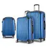 Wanderlite 3pc Luggage Sets Suitcases Set Travel Hard Case Lightweight Blue Wanderlite 3pc Luggage Sets Suitcases Set Travel Hard Case Lightweight Blue