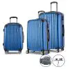 Wanderlite 3 Piece Luggage Suitcase Trolley – Blue Wanderlite 3 Piece Luggage Suitcase Trolley – Blue
