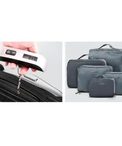Wanderlite 3 Piece Luggage Suitcase Trolley - Silver
