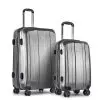 Wanderlite 2 Piece Lightweight Hard Suit Case Luggage Grey Wanderlite 2 Piece Lightweight Hard Suit Case Luggage Grey