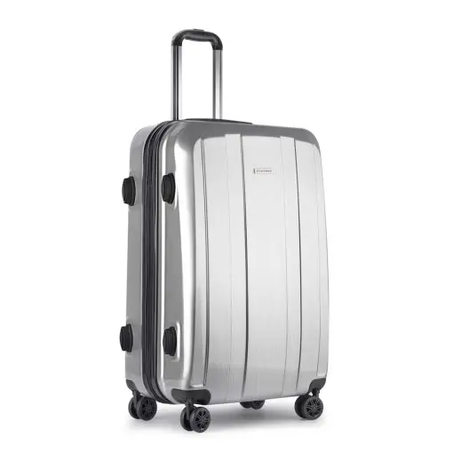 Wanderlite Lightweight Hard Suit Case Luggage Silver