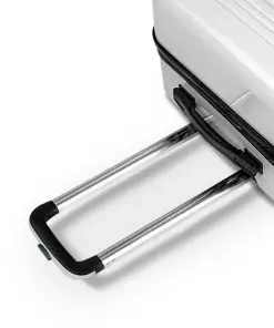 Wanderlite Lightweight Hard Suit Case Luggage Black & White