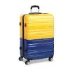 Wanderlite Lightweight Hard Suit Case Luggage Yellow & Purple Wanderlite Lightweight Hard Suit Case Luggage Yellow & Purple