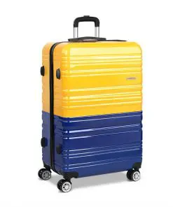 Wanderlite Lightweight Hard Suit Case Luggage Yellow & Purple