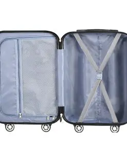 Wanderlite Lightweight Hard Suit Case Luggage Yellow & Purple