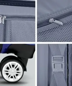 Wanderlite Lightweight Hard Suit Case Luggage Yellow & Purple