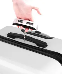 Wanderlite 2 Piece Lightweight Hard Suit Case Luggage Black & White