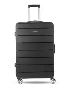 Wanderlite 3PC Luggage Suitcase Trolley - Black