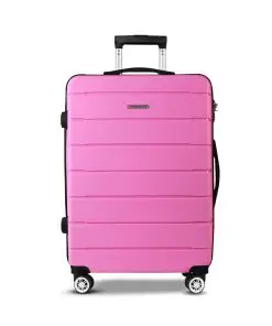 Wanderlite 3PC Luggage Suitcase Trolley - Pink