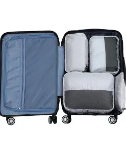 Wanderlite 7PCS Grey Luggage Organiser Suitcase Sets Travel Packing Cubes Pouch Bag