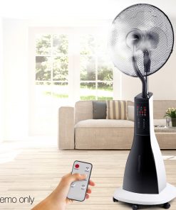 Devanti Portable Misting Fan with Remote Control - White