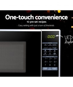 Midea 20L 700W Electric Digital Microwave Oven Kitchen Silver