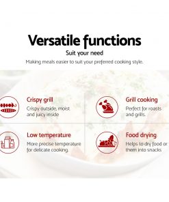 Midea 30L 2300W Electric Grill Convection Microwave Oven Benchtop Black