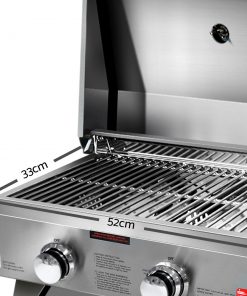 Grillz Portable 2 Burner Gas BBQ