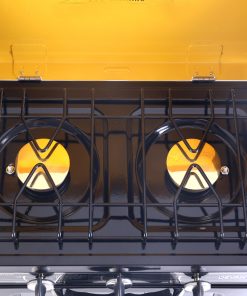 Devanti 3 Burner Portable Oven - Black & Yellow