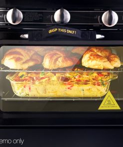 Devanti 3 Burner Portable Oven - Black & Yellow