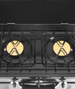 Devanti 3 Burner Portable Oven - Silver & Black