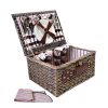 Alfresco 4 Person Picnic Basket Baskets Deluxe Outdoor Corporate Gift Blanket