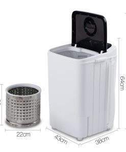 Devanti 4.6KG Mini Portable Washing Machine - Black
