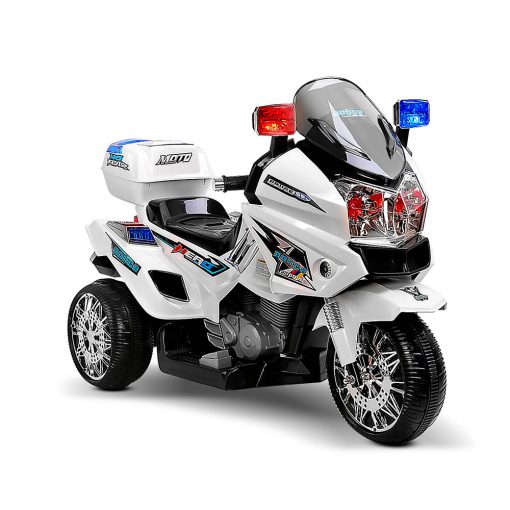 Rigo Kids Ride On Motorbike Motorcycle Car White