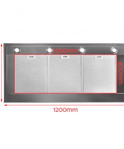 Devanti 1200mm Commercial BBQ Rangehood - Silver
