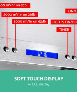 Devanti 1200mm Commercial BBQ Rangehood - Silver