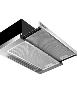 DEVANTi Rangehood Range Hood Stainless Steel Kitchen Canopy 600mm Black