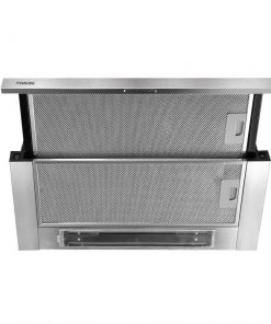 DEVANTi Rangehood Range Hood Stainless Steel Kitchen Canopy 600mm Black