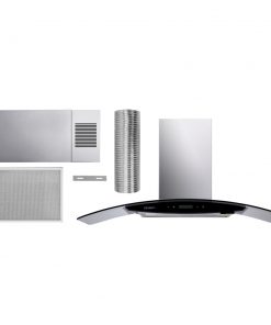 DEVANTi Commercial Rangehood Range Hood Stainless Kitchen Canopy 900mm