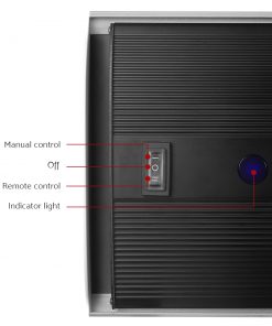 Devanti 3200 Electric Infrared Radiant Strip Panel Heater Bar Remote Control