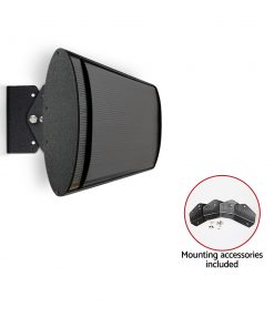 Devanti 1800W Electric Infrared Radiant Strip Heater Panel Heat Bar Black