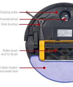 Devanti 4 Mode Robotic Vacuum Cleaner - Silver & Blue