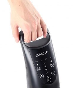 Devanti Portable Cross Flow Tower Fan - Black