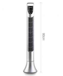 Devanti Portable Cross Flow Tower Fan - Silver