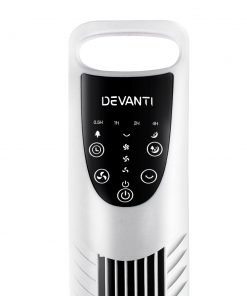 Devanti Portable Cross Flow Tower Fan - White