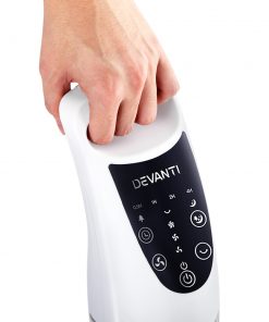 Devanti Portable Cross Flow Tower Fan - White