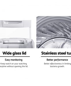 Devanti 10kg Top Load Washing Machine