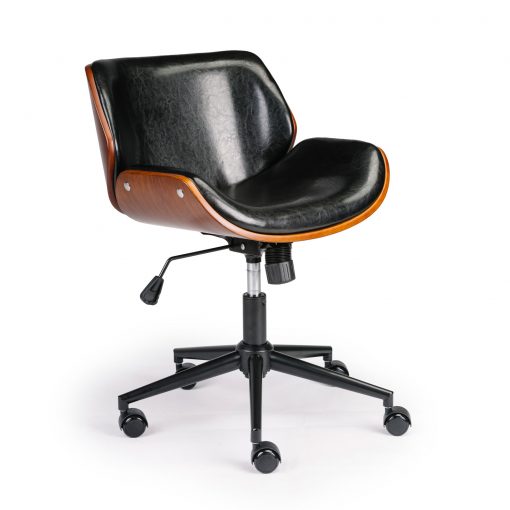 Wooden & PU Leather Office Chair Almas Task Chair