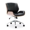 Wooden & PU Leather Office Chair Grosvenor Executive Chair – Walnut