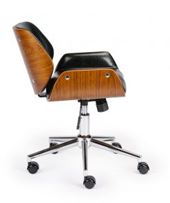 Wooden & PU Leather Office Chair Plaza Task Chair