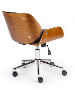 Wooden & PU Leather Office Chair Plaza Task Chair