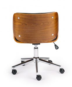 Wooden & PU Leather Office Chair Plaza Task Chair
