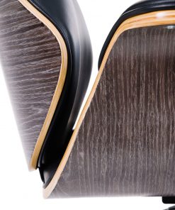 Wooden & PU Leather Office Chair Renaissance Executive Chair - Grey