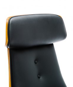 Wooden & PU Leather Office Chair Renaissance Executive Chair - Walnut